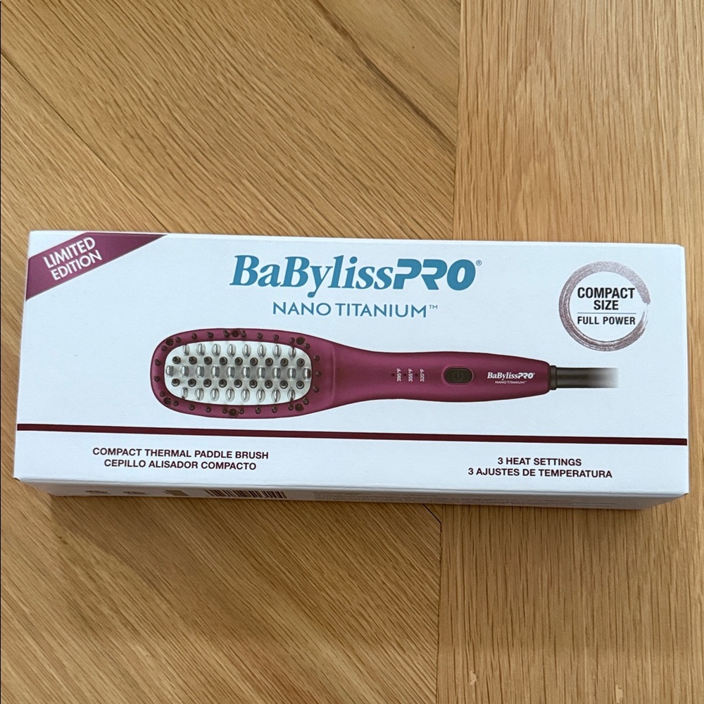 BaBylissPRO Nano Titanium Hair Brush - Purple